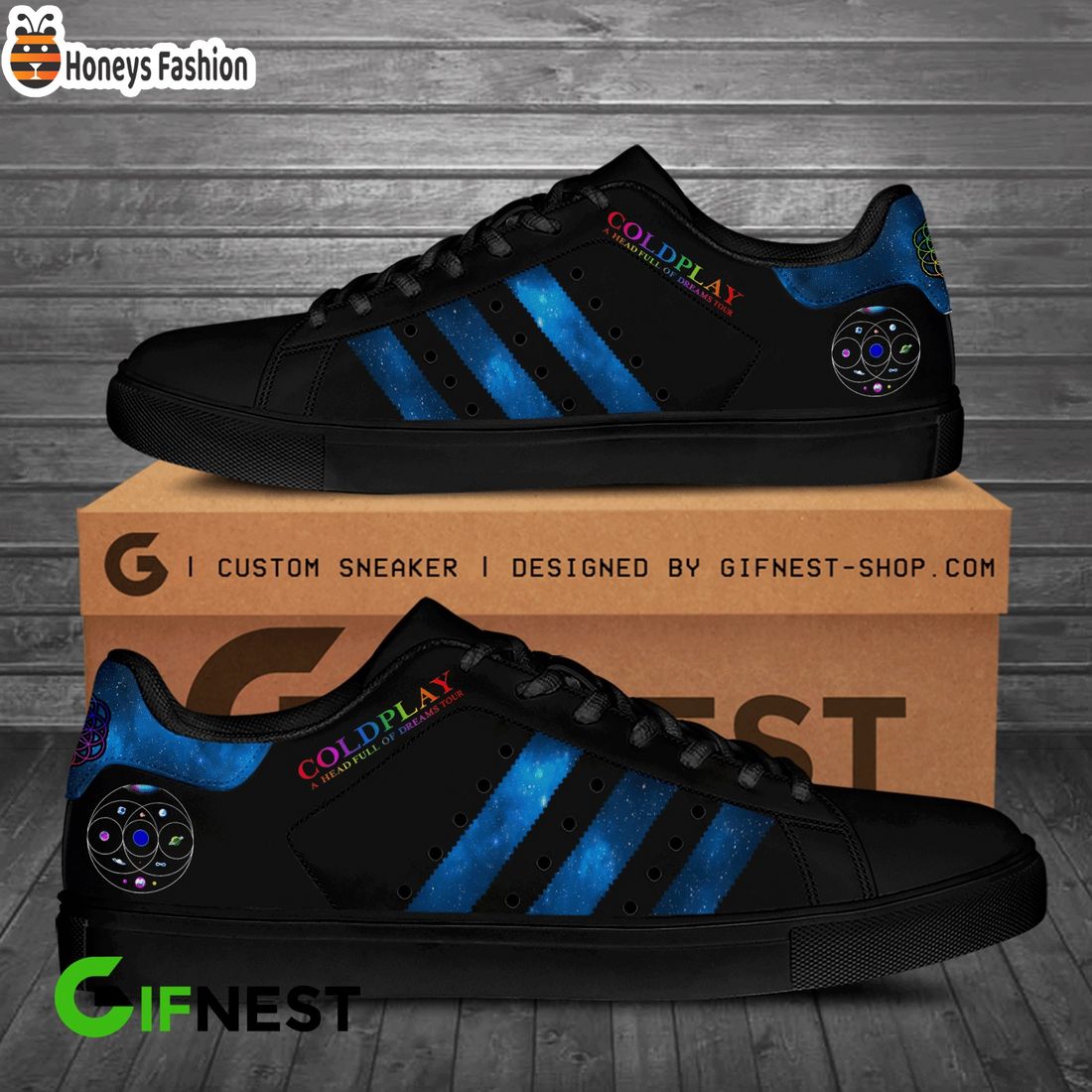 Coldplay x LGBT black stan smith adidas shoes