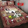 Florida State Seminoles NCAA Snoopy Custom Name Bedding Set