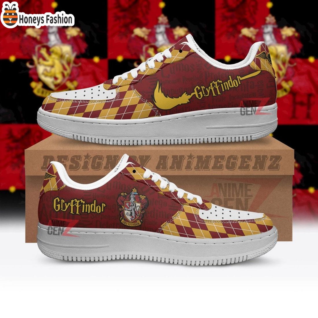 Harry Potter Gryffindor Air Force 1 Sneakers