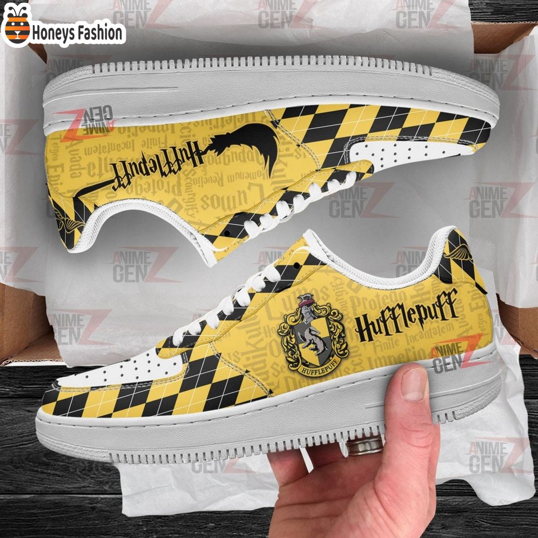 Harry Potter Hufflepuff Air Force 1 Sneakers