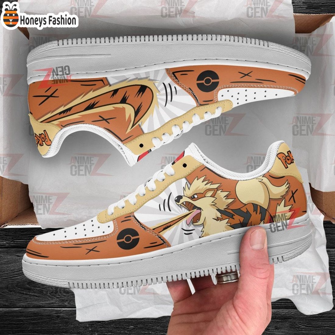 Pokemon Arcanine Air Force 1 Sneakers