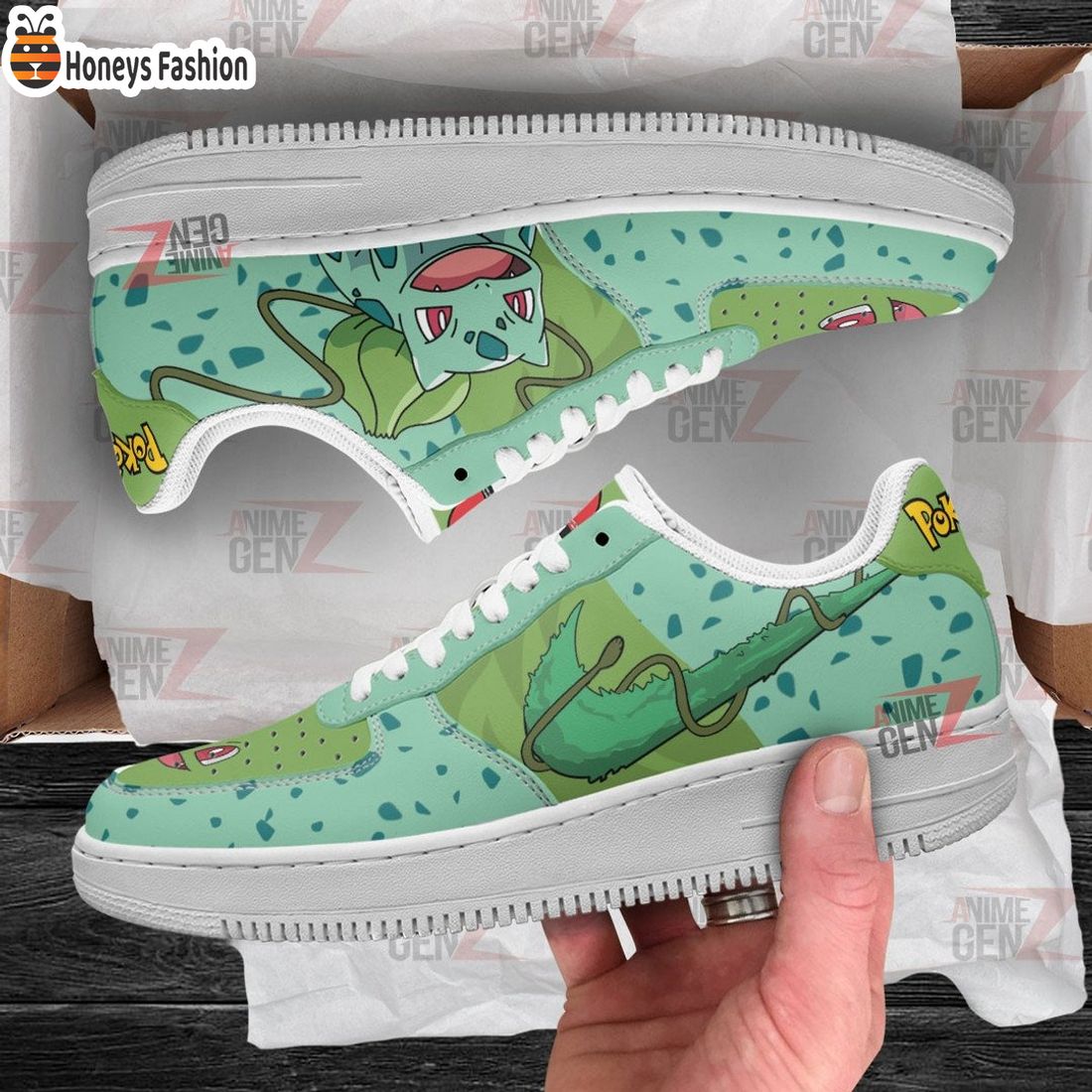 Pokemon Bulbasaur Air Force 1 Sneakers