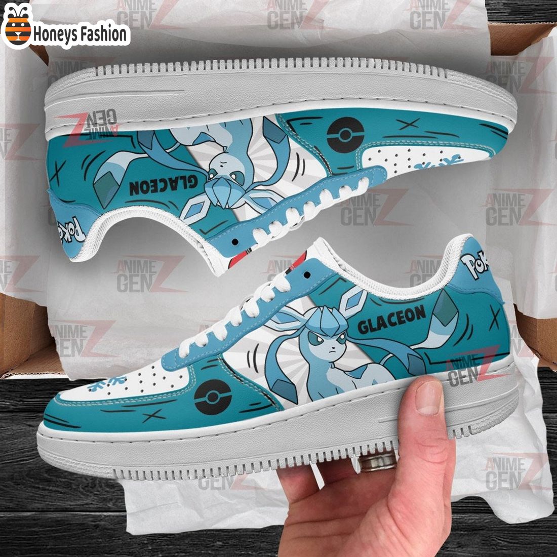 Pokemon Glaceon Air Force 1 Sneakers
