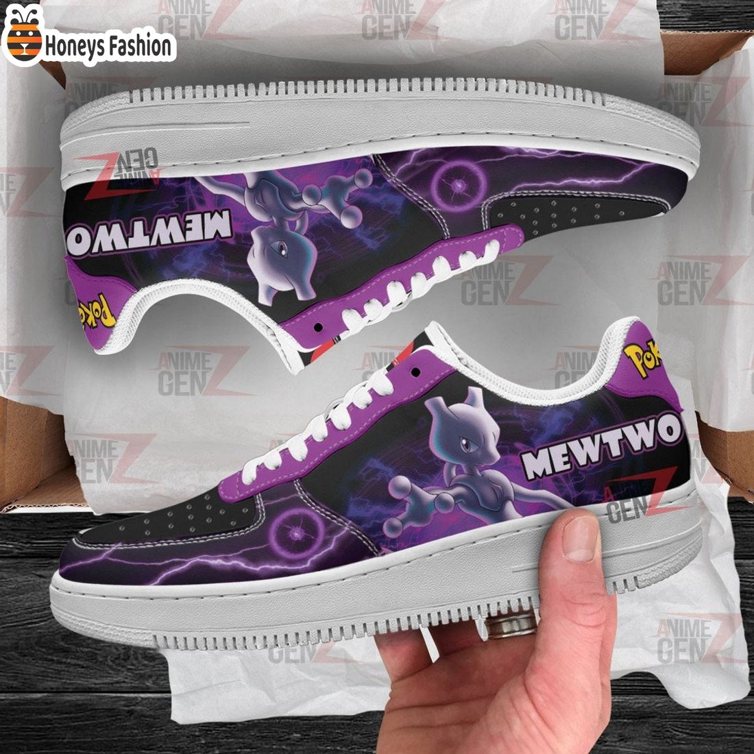 Pokemon Mewtwo Air Force 1 Sneakers