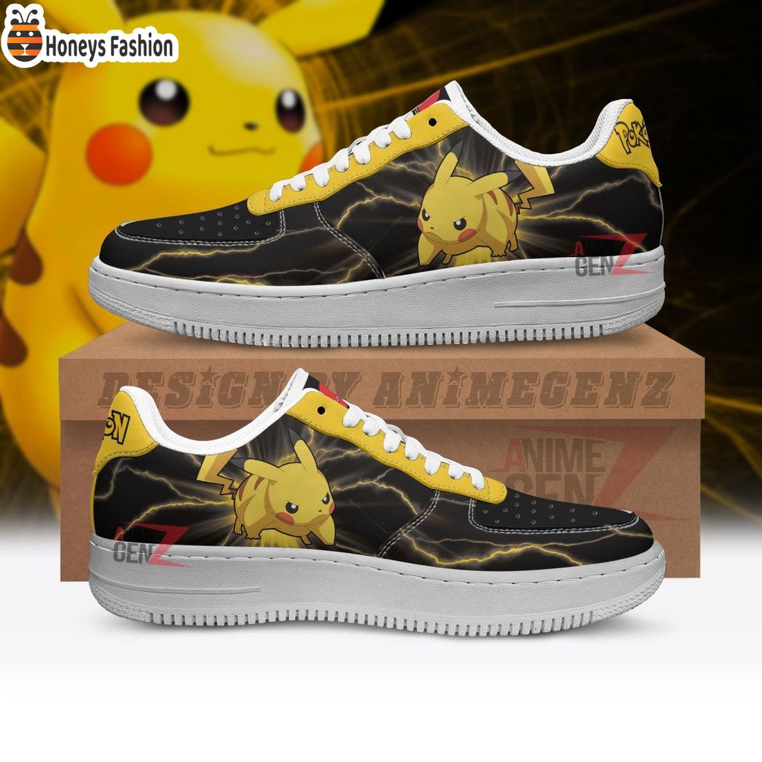Pokemon Pikachu Air Force 1 Sneakers