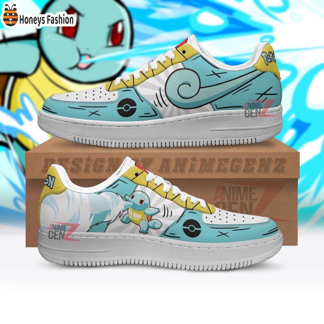 Pokemon Squirtle Air Force 1 Sneakers