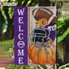 TCU Horned Frogs NCAA Halloween Welcome Flag