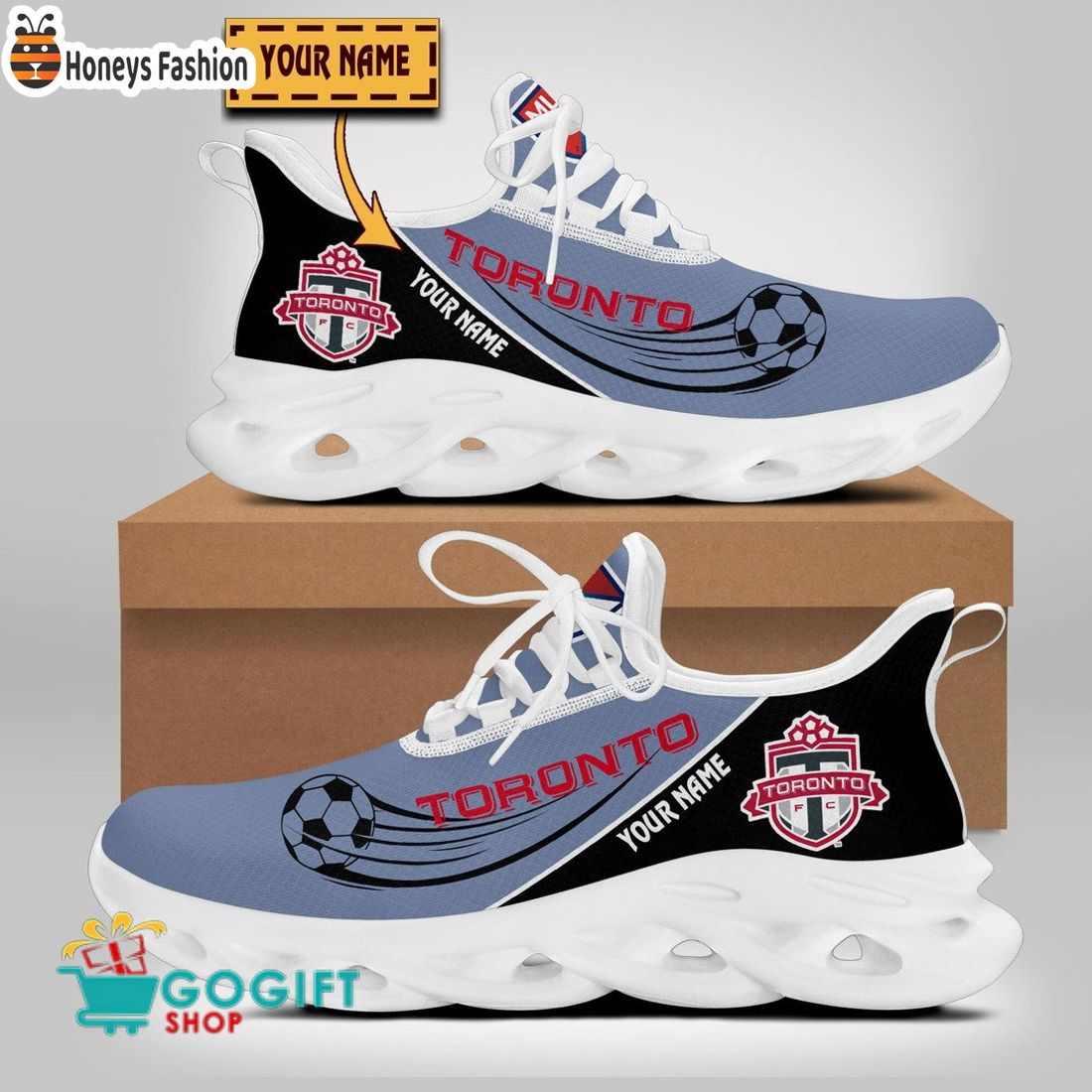 Toronto FC MLS Custom Name Max Soul Sneaker