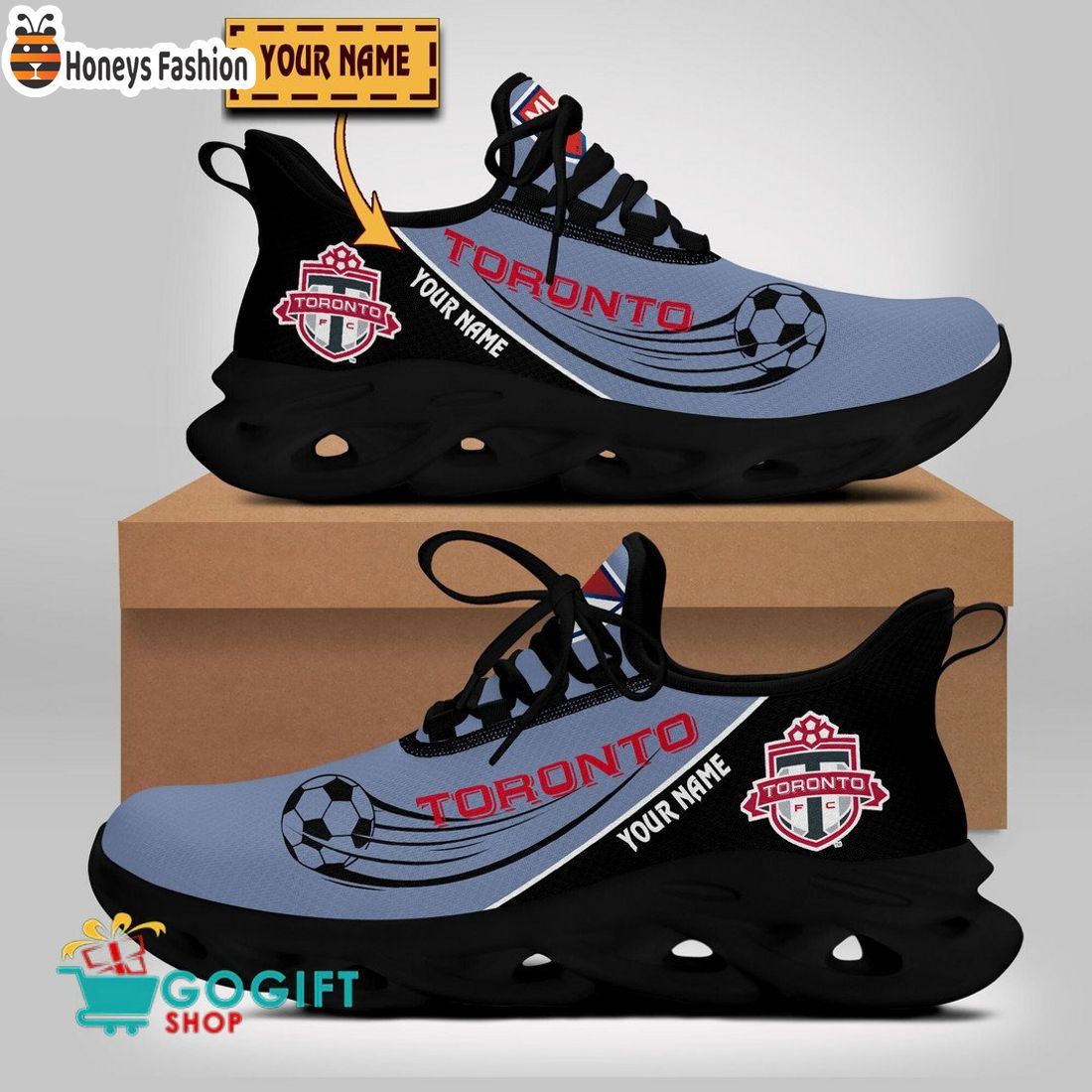 Toronto FC MLS Custom Name Max Soul Sneaker