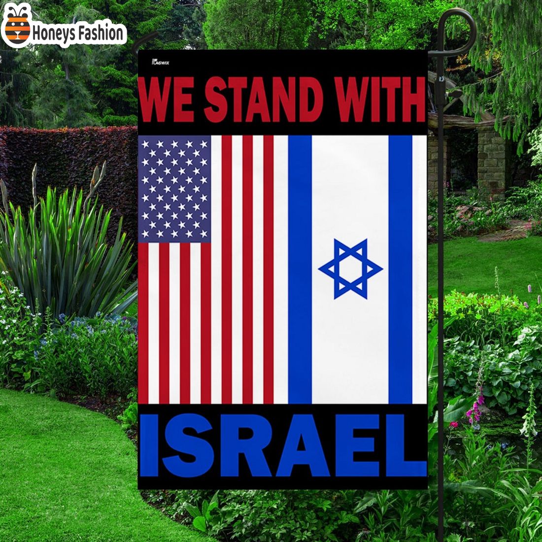 American Israel We Stand With Israel Flag