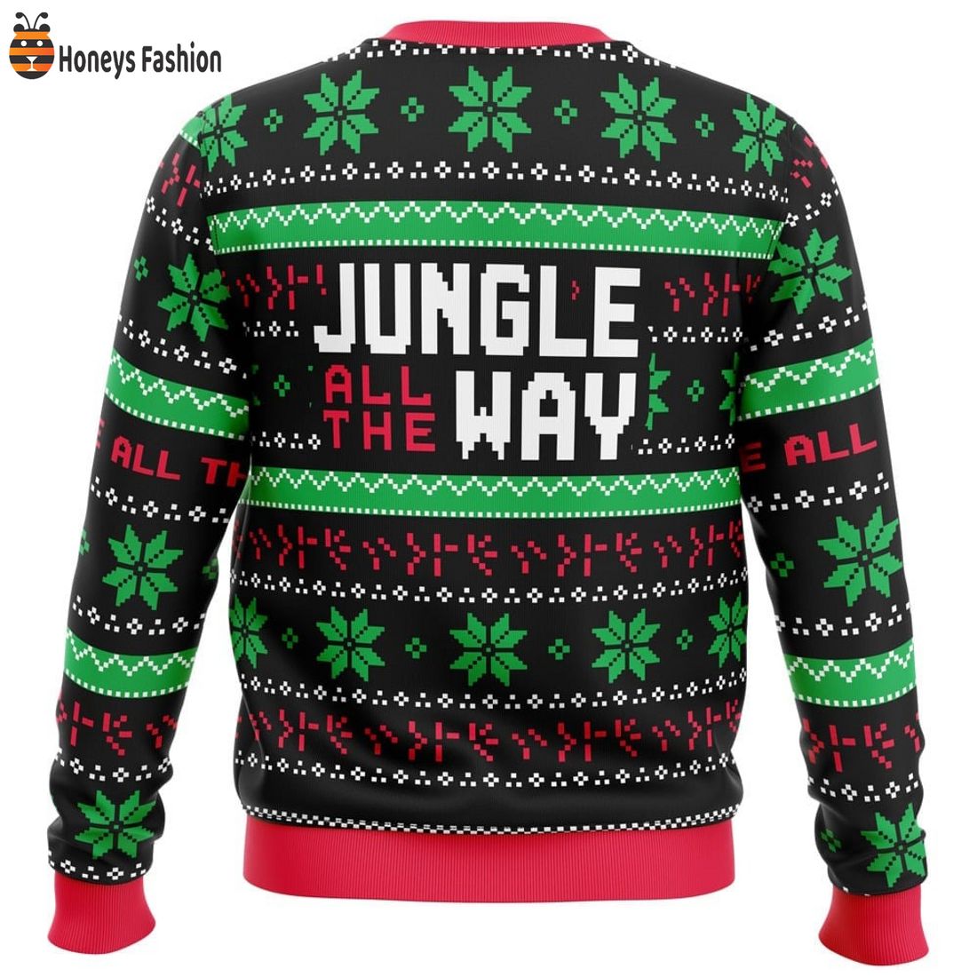 Arnold Schwarzenegger Jungle All The Way Ugly Christmas Sweater