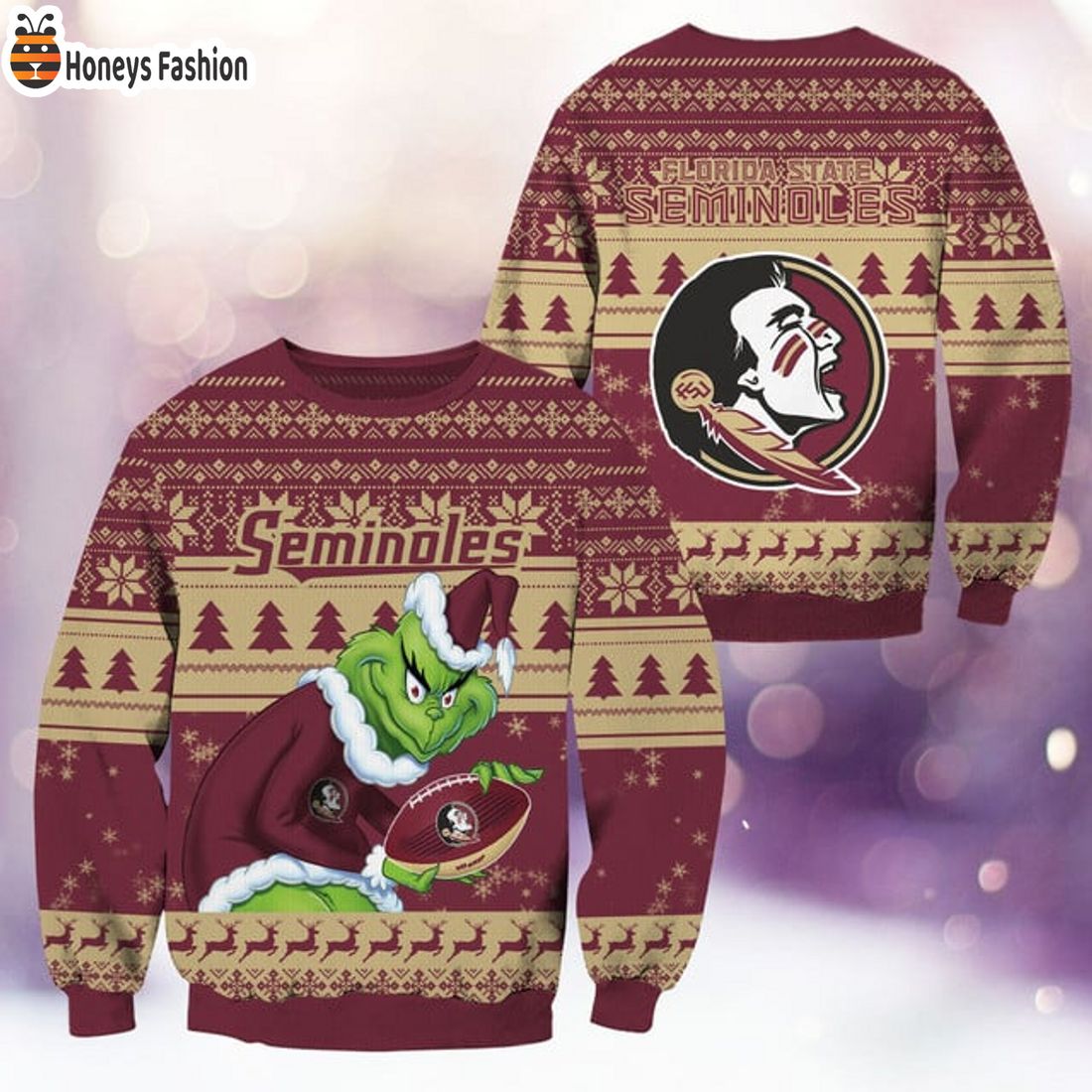 BEST TRENDING Florida State Seminoles NCAA Grinch Ugly Christmas Sweater