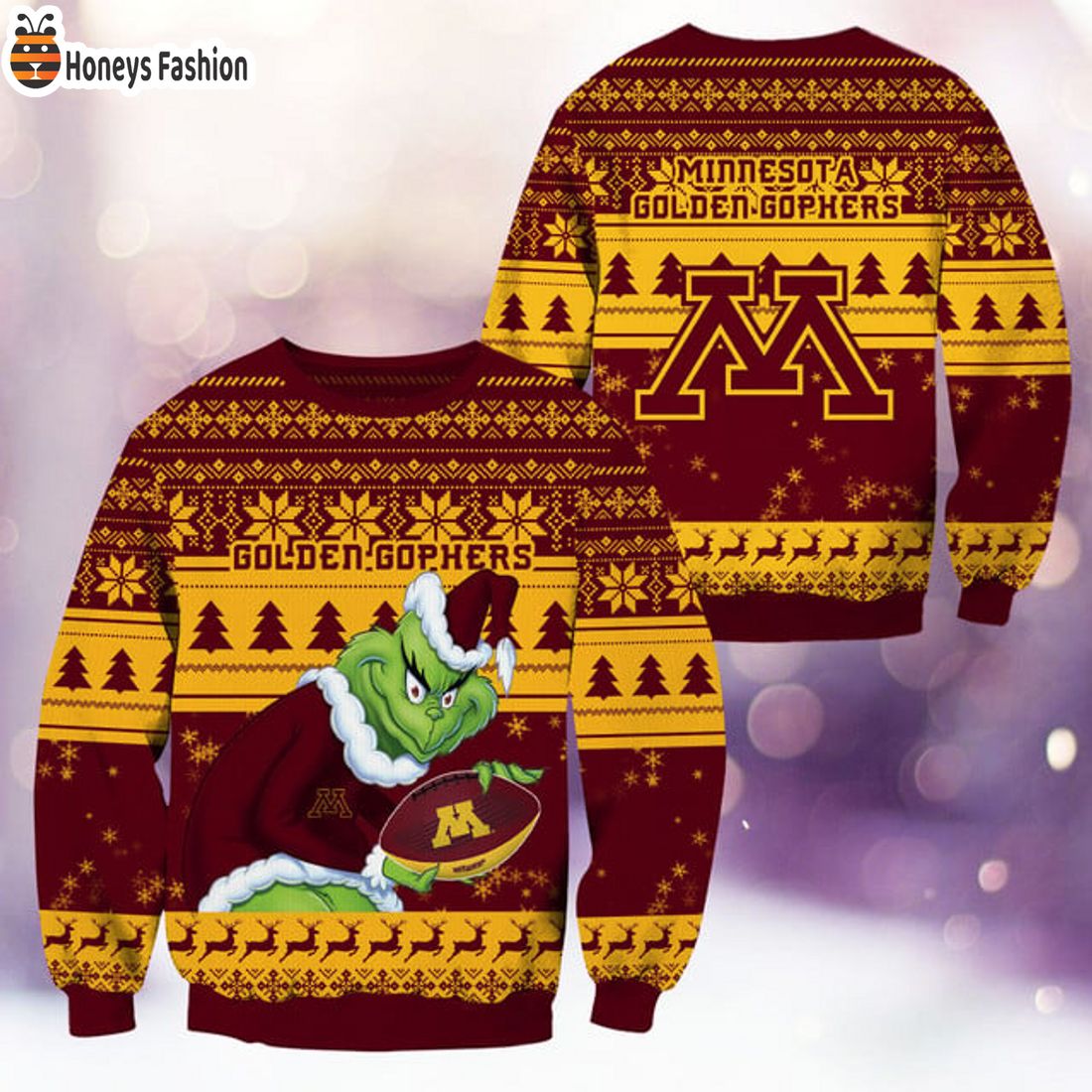 BEST TRENDING Minnesota Golden Gophers NCAA Grinch Ugly Christmas Sweater