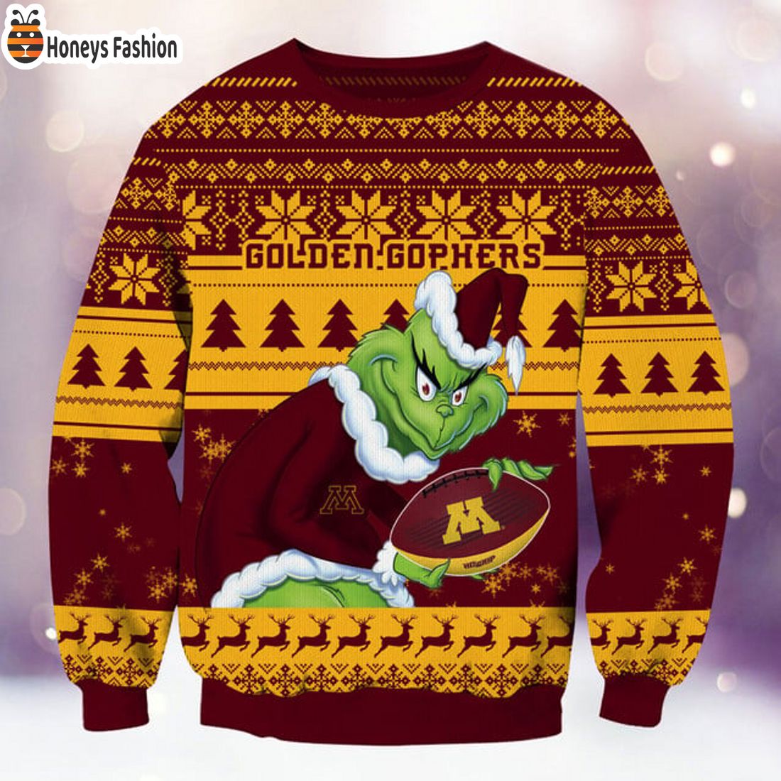 BEST TRENDING Minnesota Golden Gophers NCAA Grinch Ugly Christmas Sweater