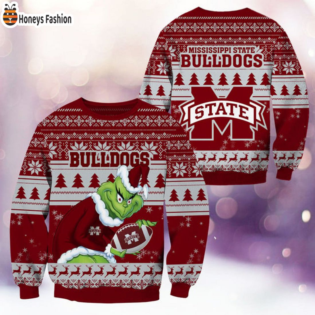 BEST TRENDING Mississippi State Bulldogs NCAA Grinch Ugly Christmas Sweater