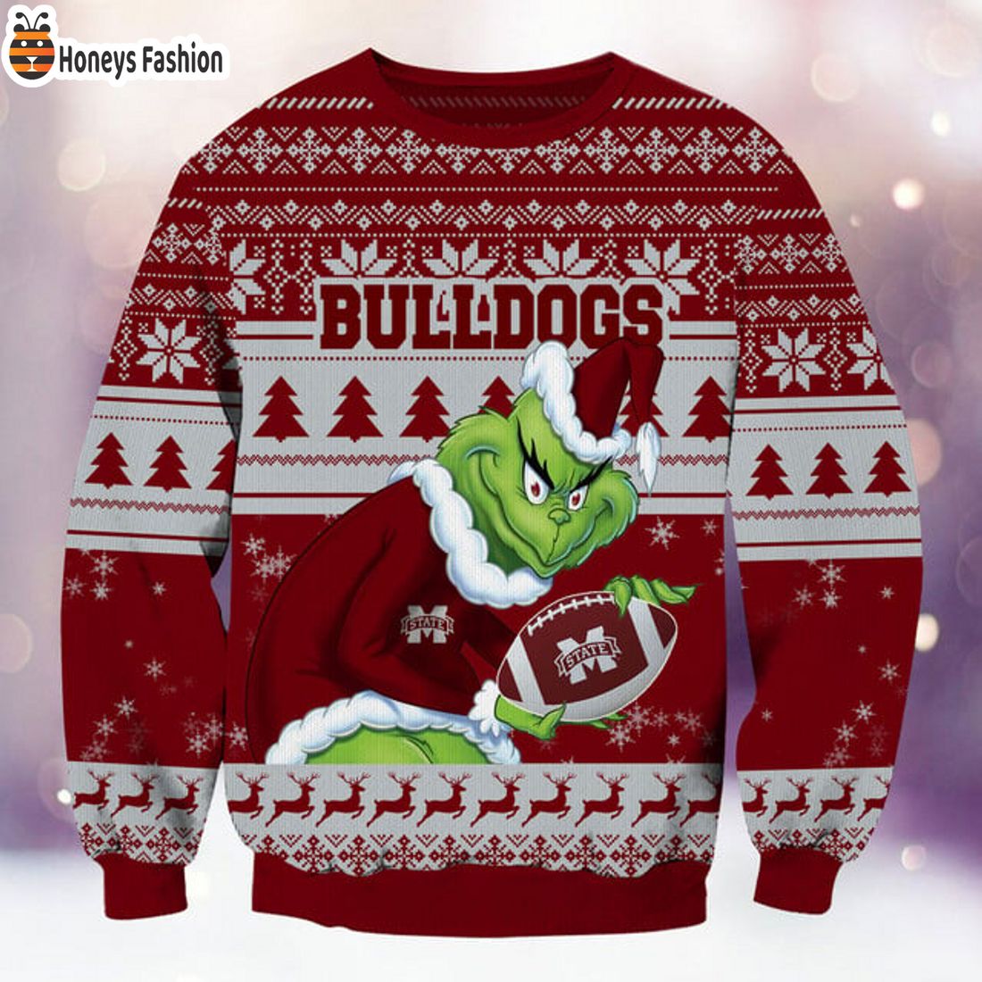 BEST TRENDING Mississippi State Bulldogs NCAA Grinch Ugly Christmas Sweater