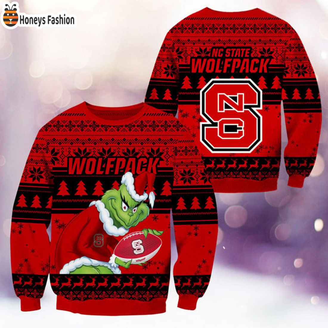 BEST TRENDING NC State Wolfpack NCAA Grinch Ugly Christmas Sweater