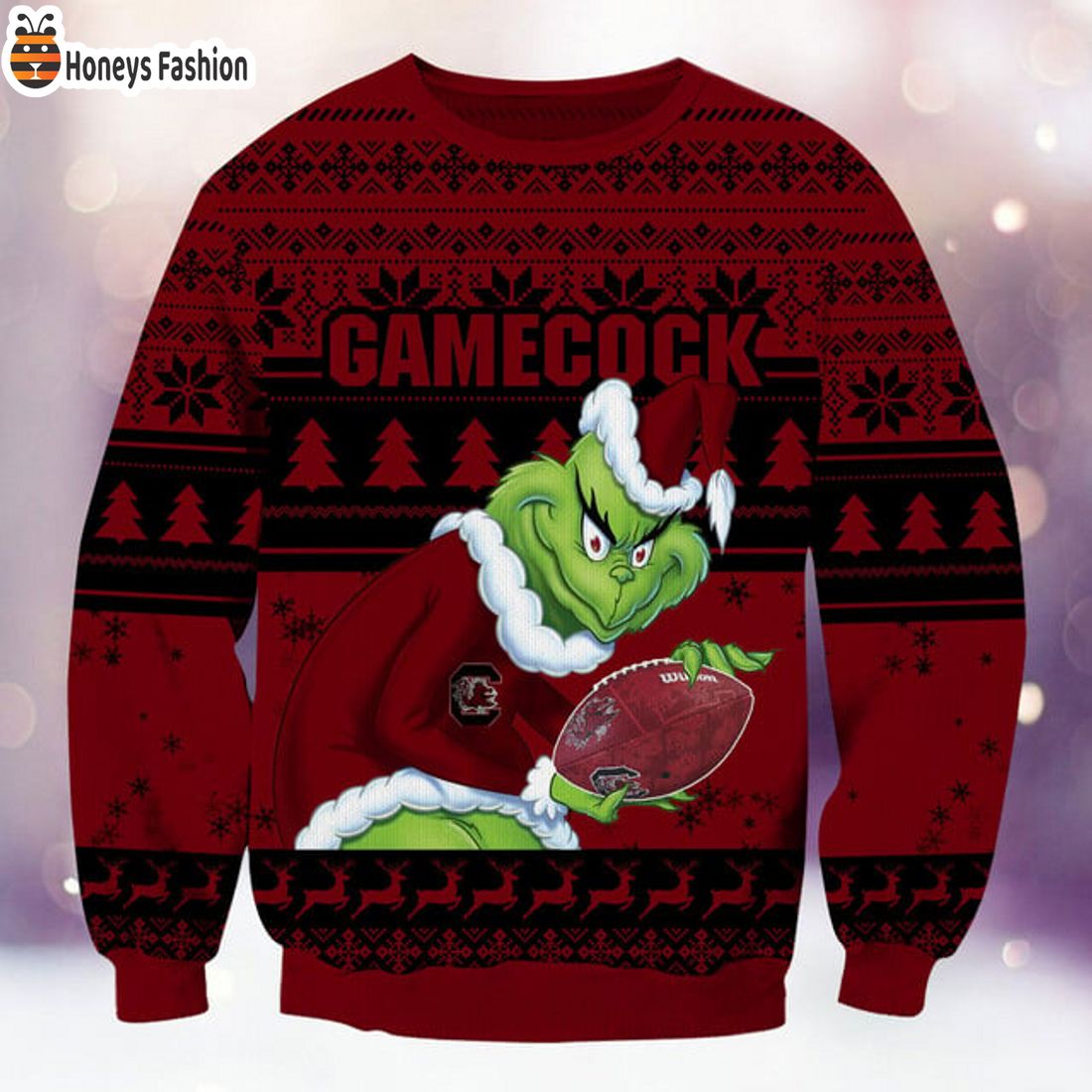 BEST TRENDING South Carolina Gamecocks NCAA Grinch Ugly Christmas Sweater