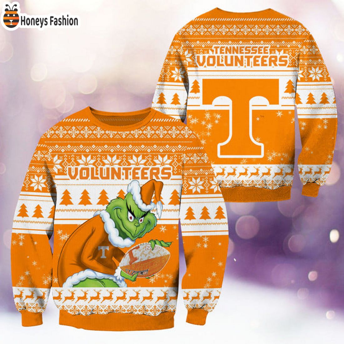 BEST TRENDING Tennessee Volunteers NCAA Grinch Ugly Christmas Sweater