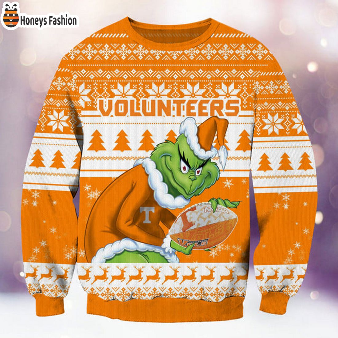 BEST TRENDING Tennessee Volunteers NCAA Grinch Ugly Christmas Sweater