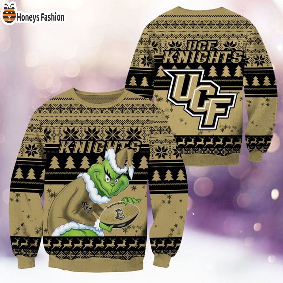 BEST TRENDING UCF Knights NCAA Grinch Ugly Christmas Sweater