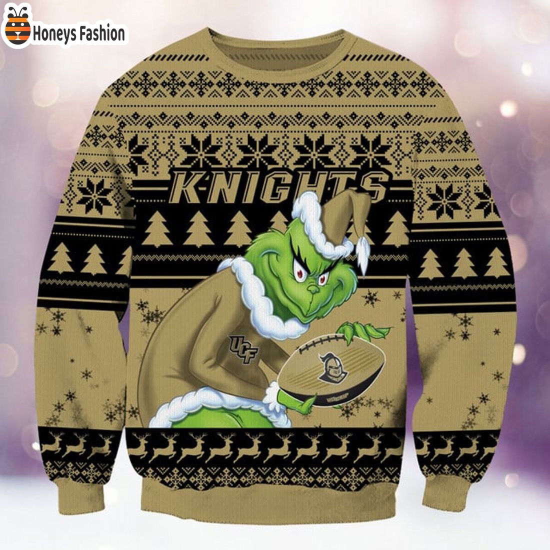 BEST TRENDING UCF Knights NCAA Grinch Ugly Christmas Sweater