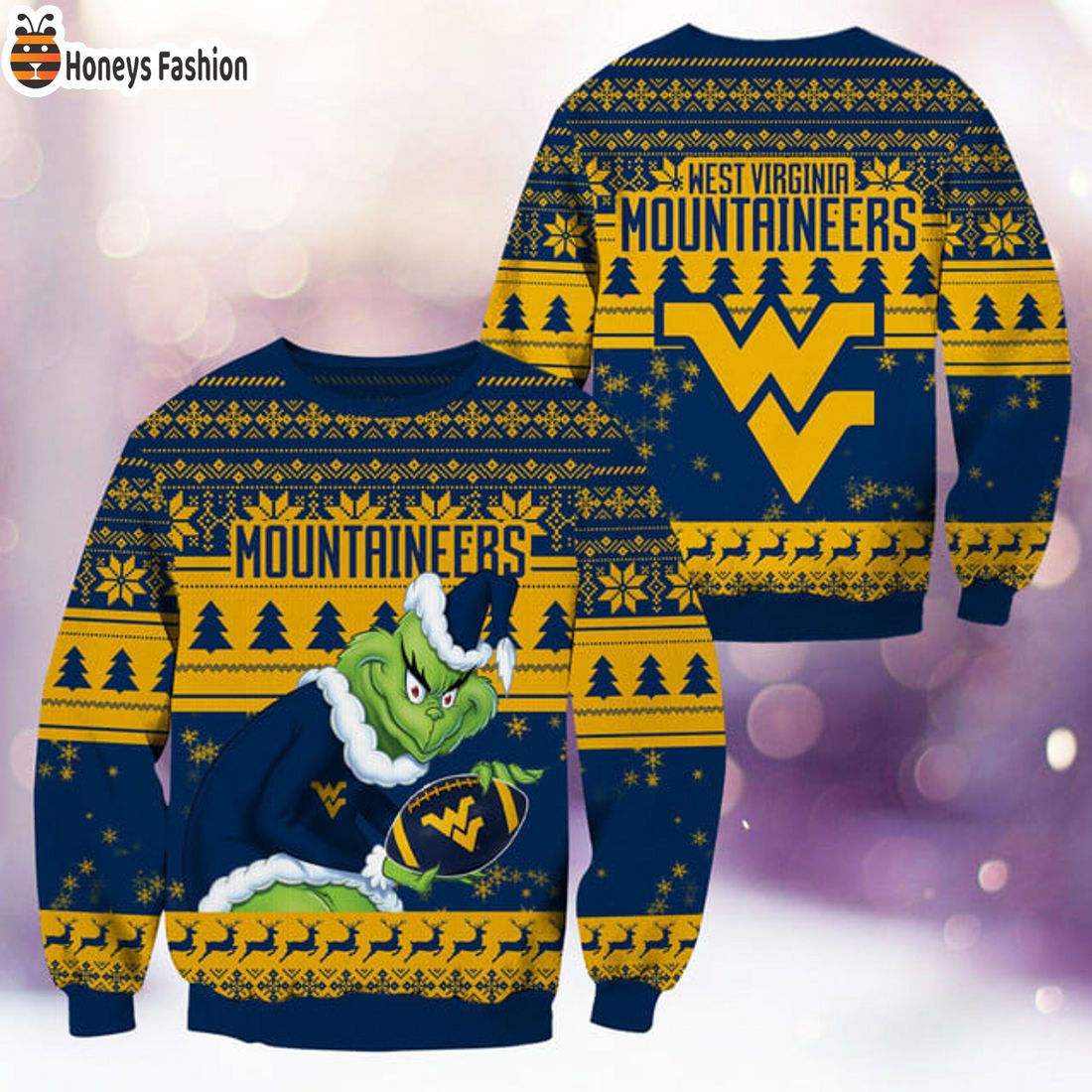 BEST TRENDING West Virginia Mountaineers NCAA Grinch Ugly Christmas Sweater