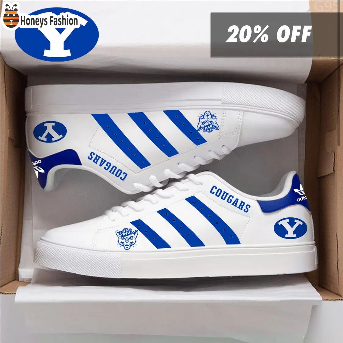 Byu Cougars NCAA Adidas Stan Smith Shoes