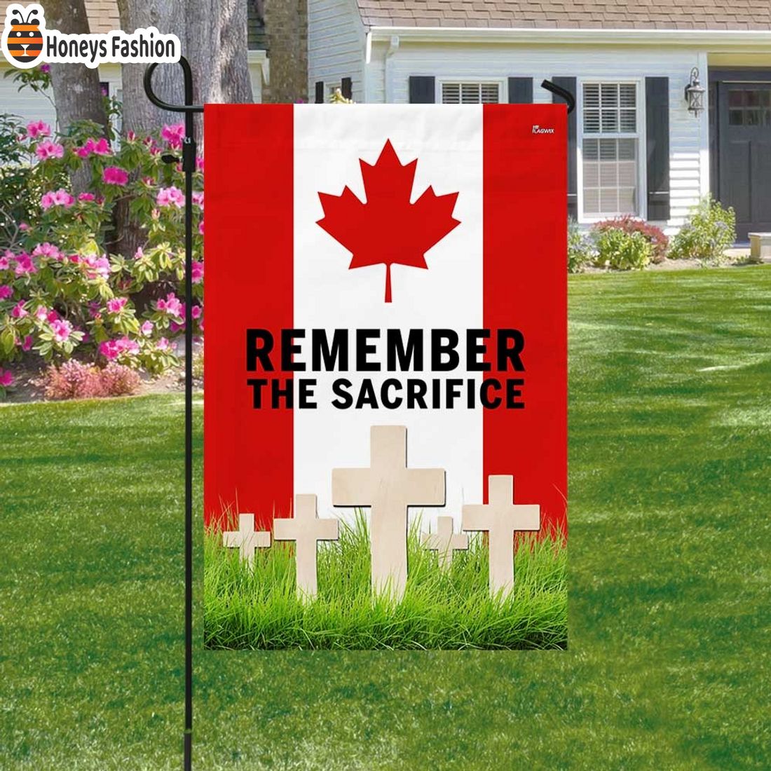 Canada Remember The Sacrifice Remembrance Day Flag