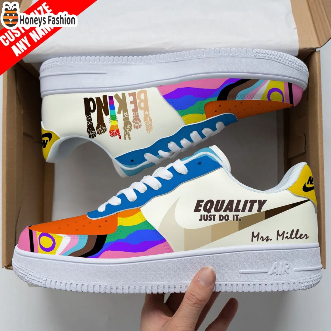 Equality Just Do It Personalized Nike Air Force Sneakers