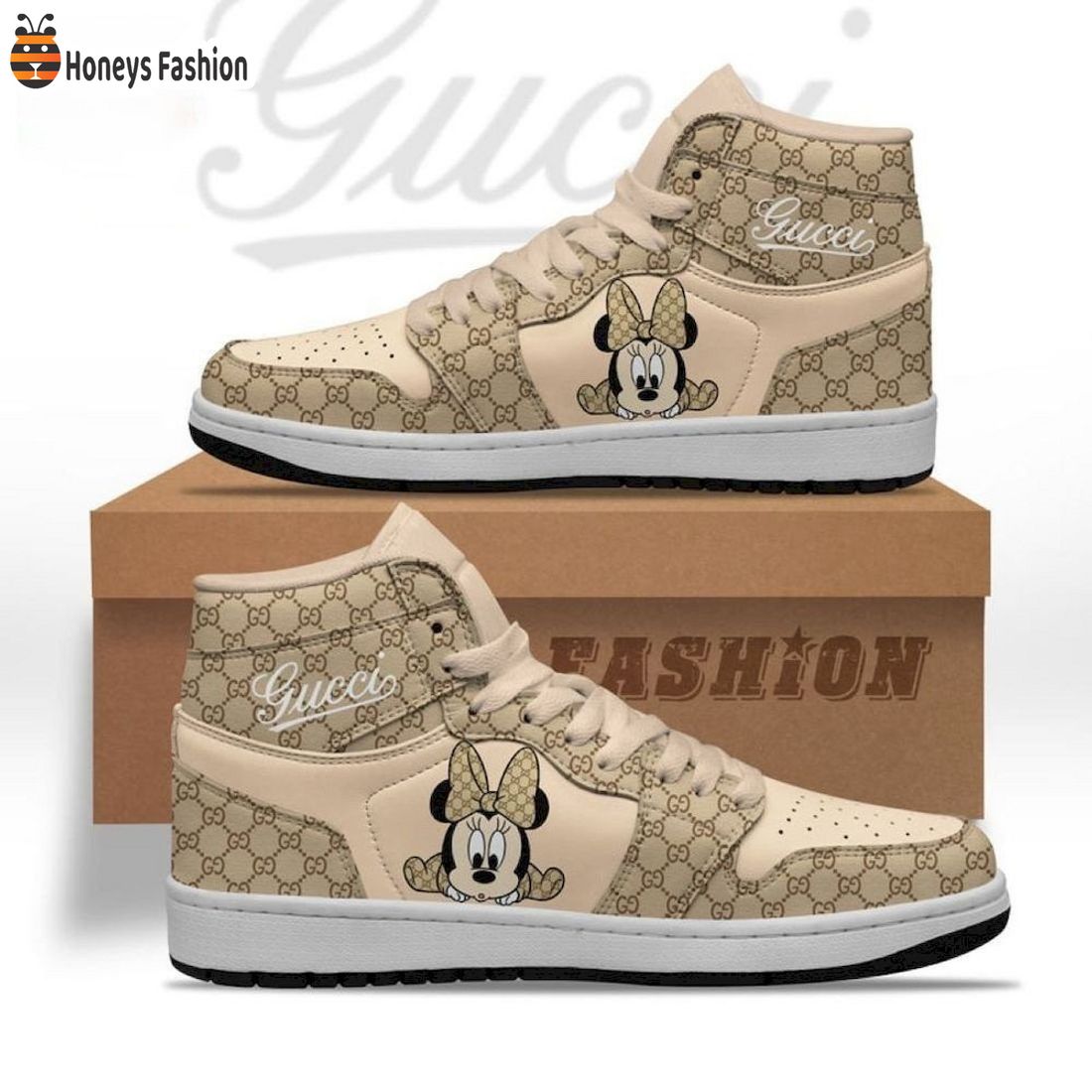 Gucci Minnie Mouse Air Jordan 1 Sneakers