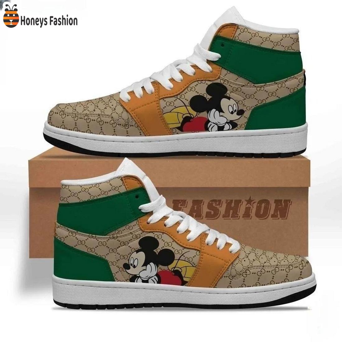 Gucci x Mickey Mouse Air Jordan 1 Sneakers