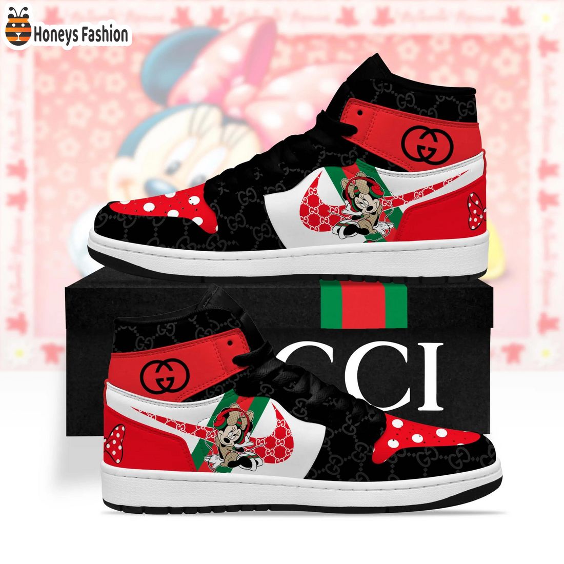 Gucci x Minnie Mouse Air Jordan 1 Sneakers
