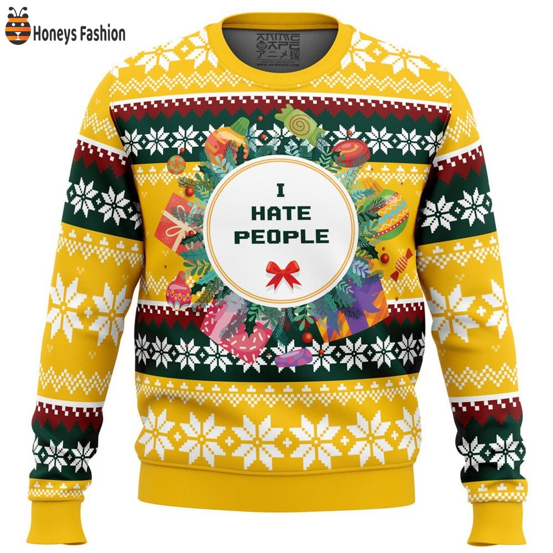I Hate People Ugly Christmas Sweater