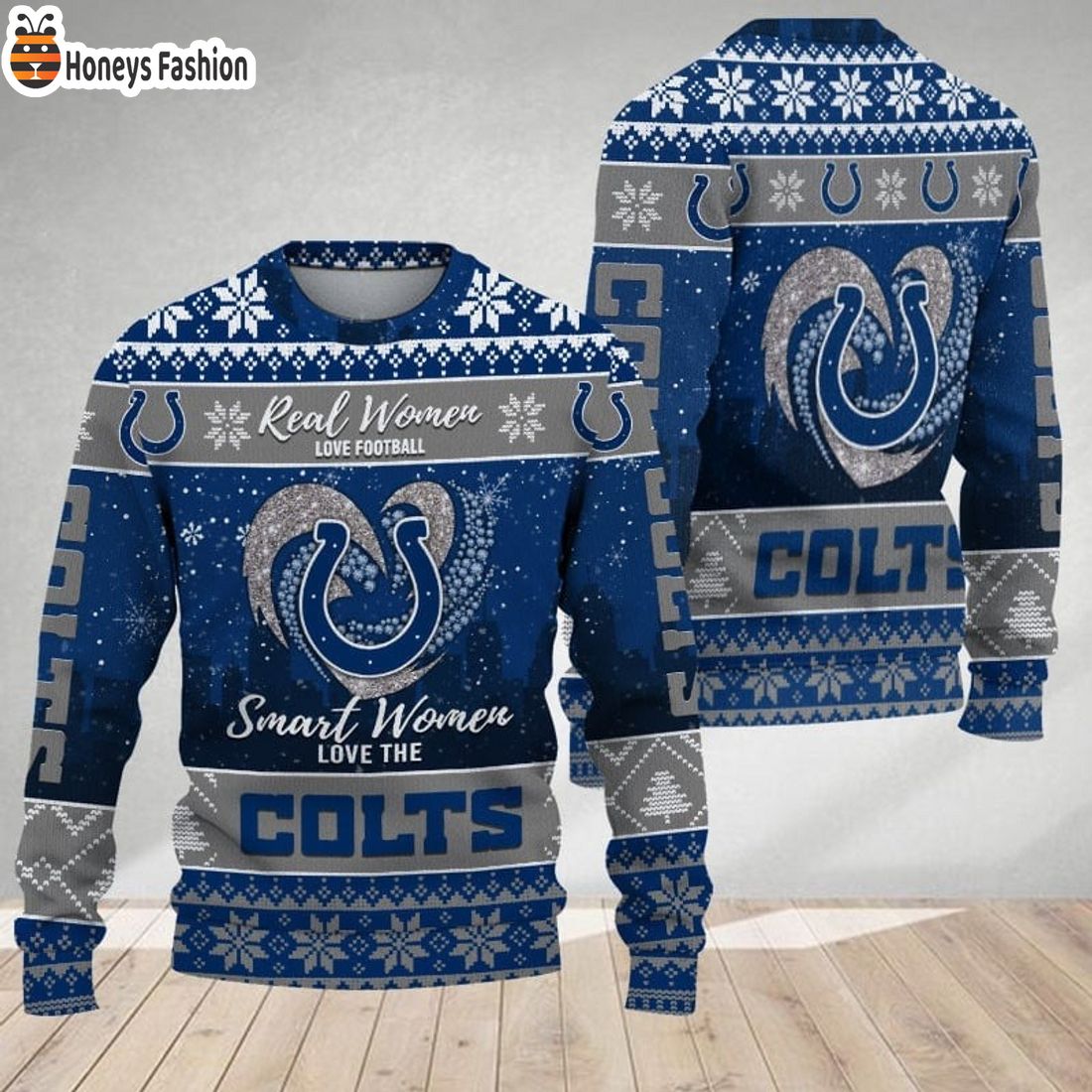 Indianapolis Colts Smart Women Love The Colts Ugly Christmas Sweater