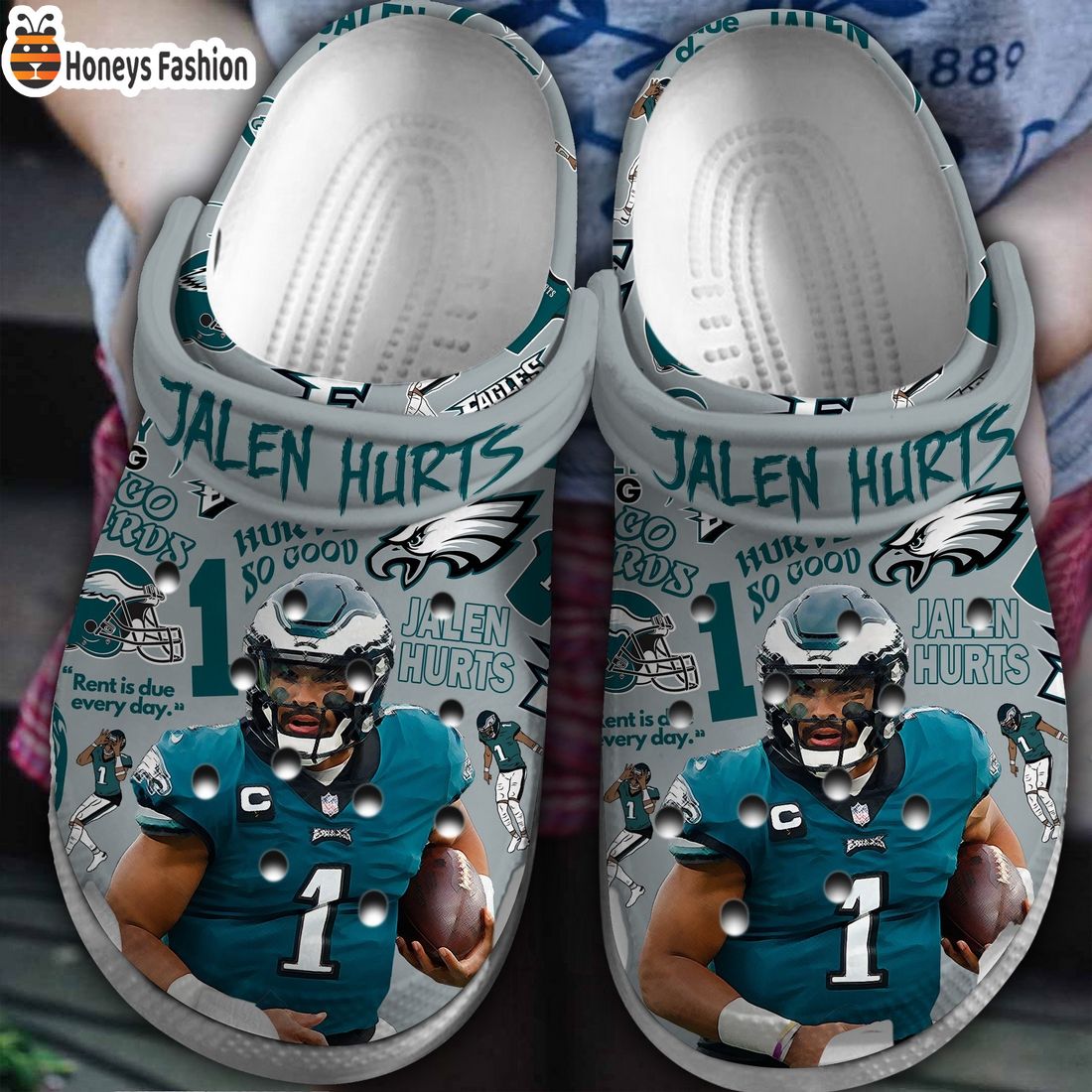 Jalen Hurts Philadelphia Eagles Crocs Clog