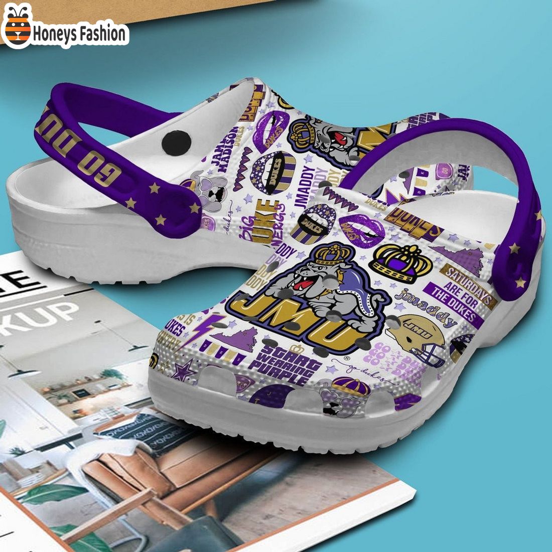 James Madison Dukes Go Dukes Crocs Clog Crocband