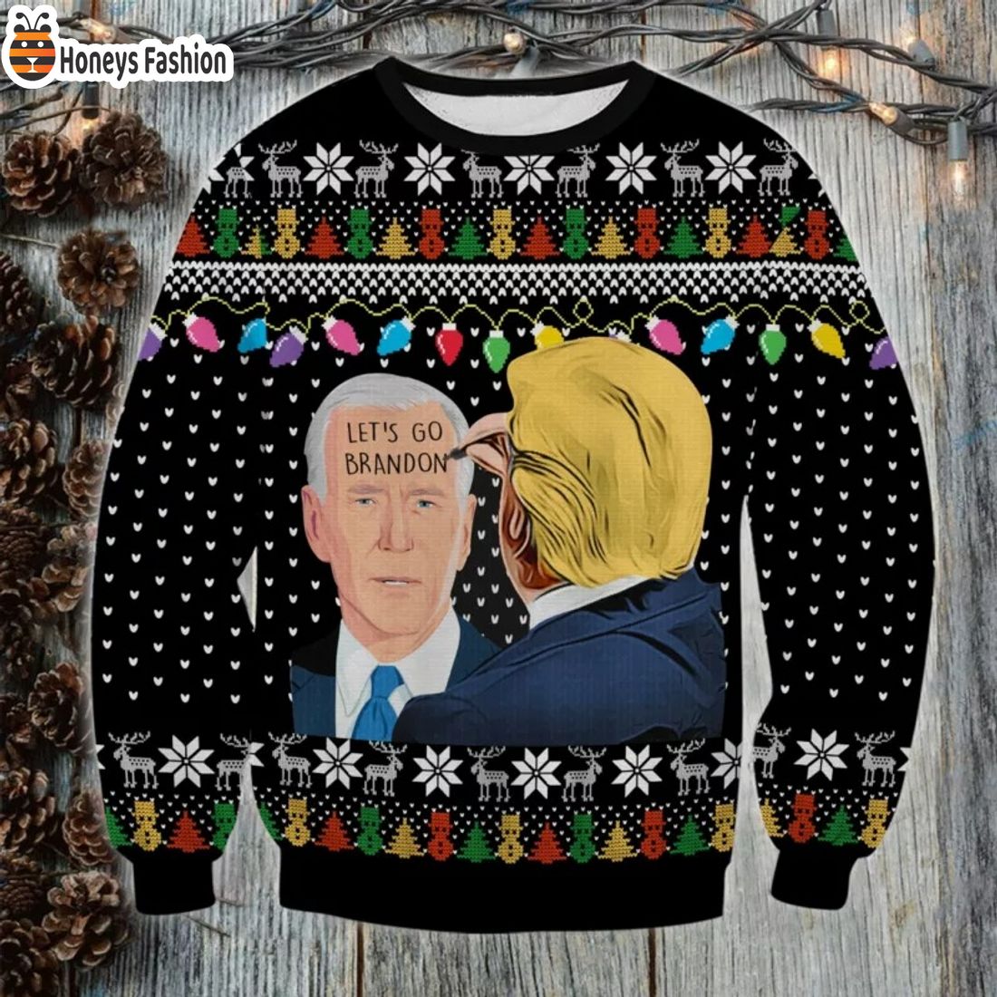Joe Biden Let’s Go Brandon Ugly Christmas Sweater