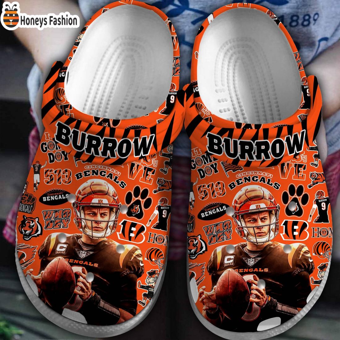 BEST SELLER Joe Burrow Cincinnati Bengals Crocs Clog