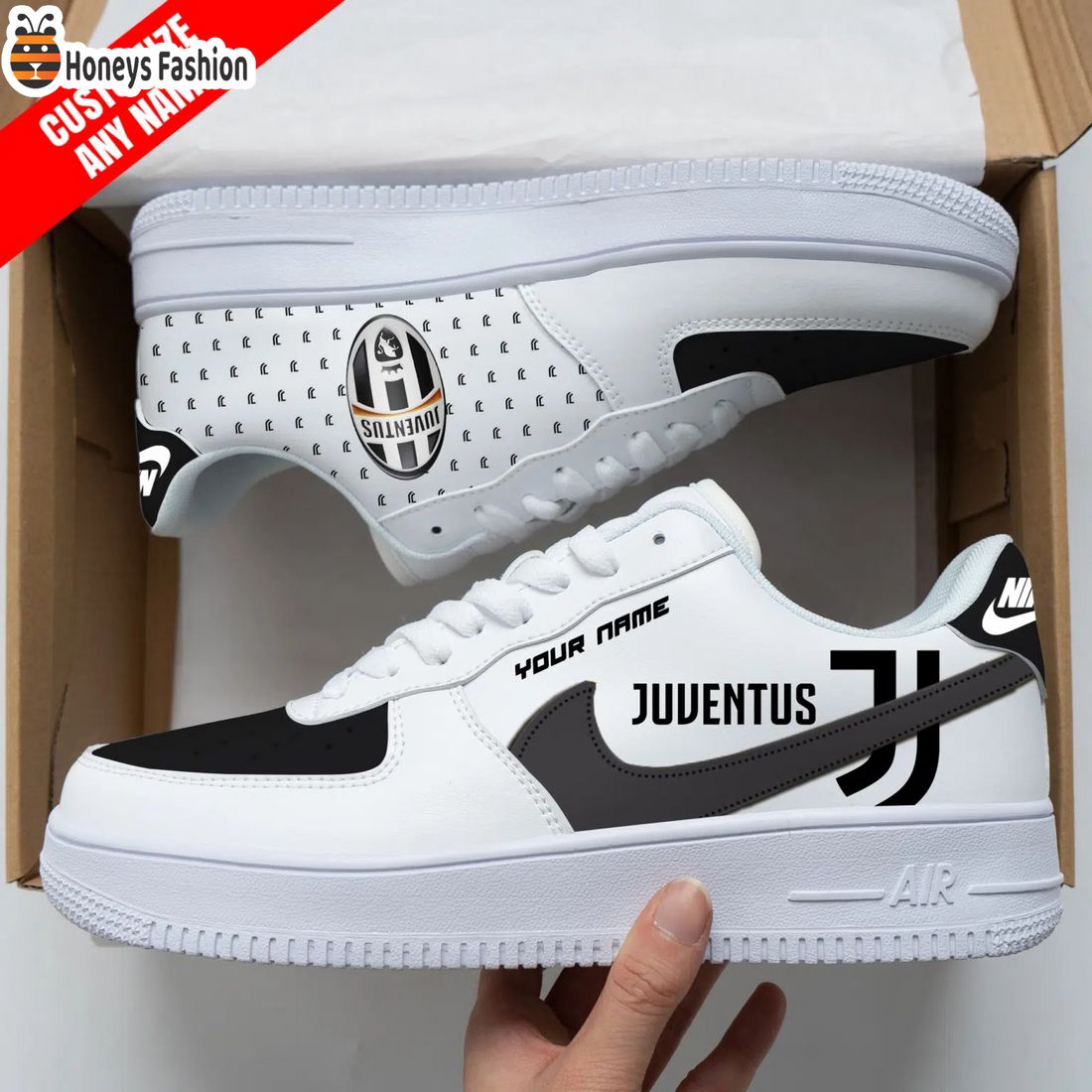 Juventus Personalized Nike Air Force Sneakers