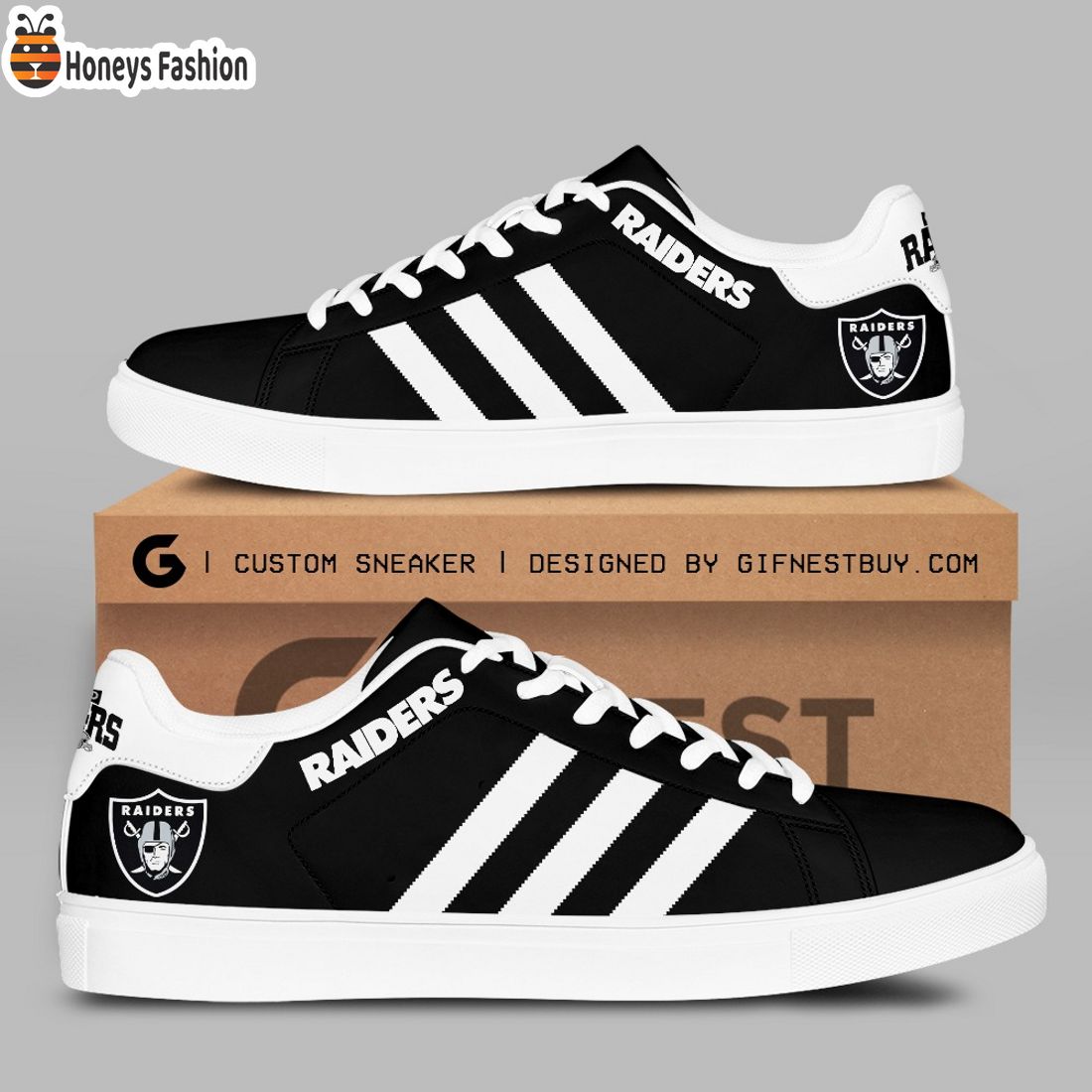 Las Vegas Raiders NFL Stan Smith Low Top Shoes