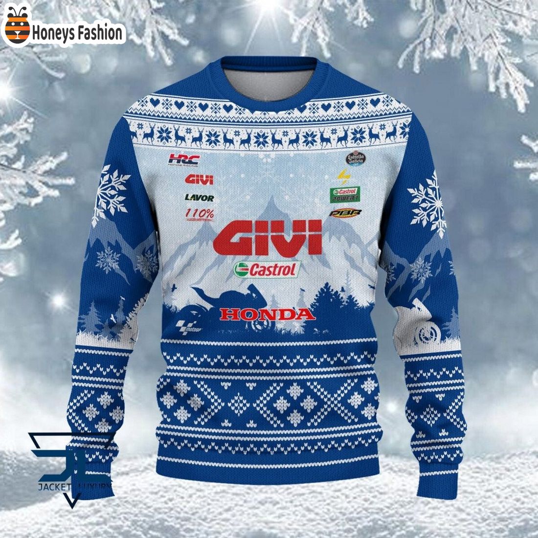 HOT HOT HOT LCR Honda Team MotoGP 2023 Ugly Christmas Sweater