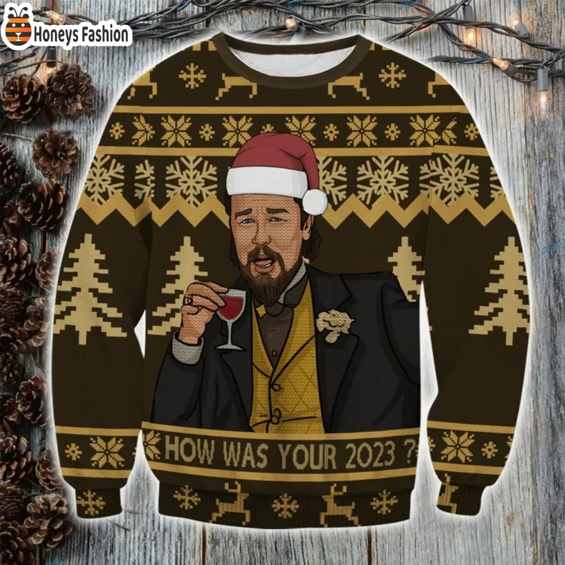 HOT HOT HOT Leonardo Dicaprio How Was Your 2023 Ugly Christmas Sweater