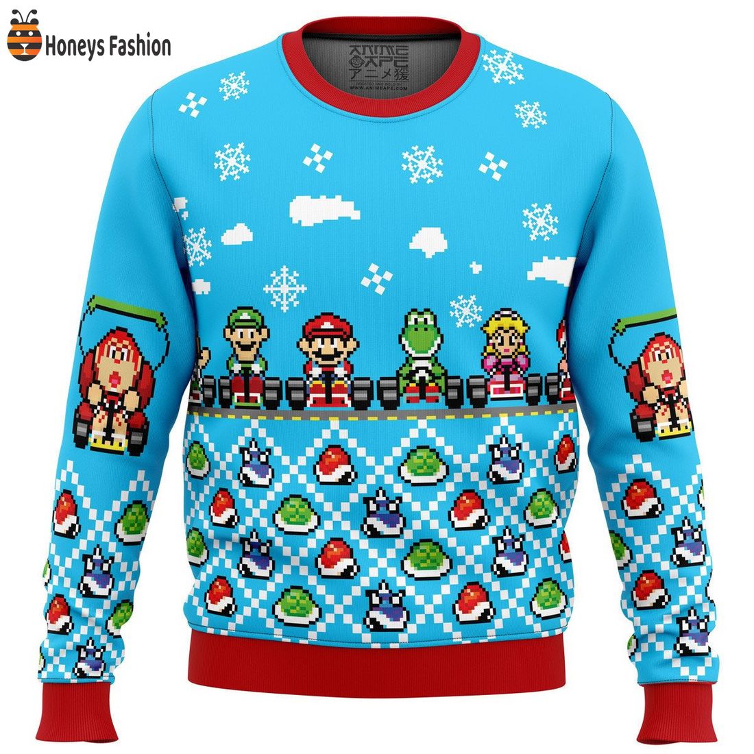 Mario Kart Nintendo Ugly Christmas Sweater