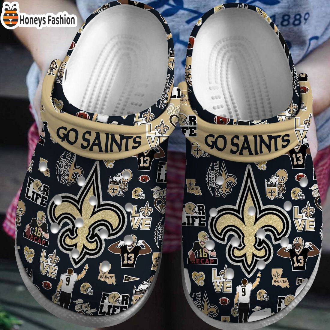 New Orleans Saints Go Saints Crocs Clog