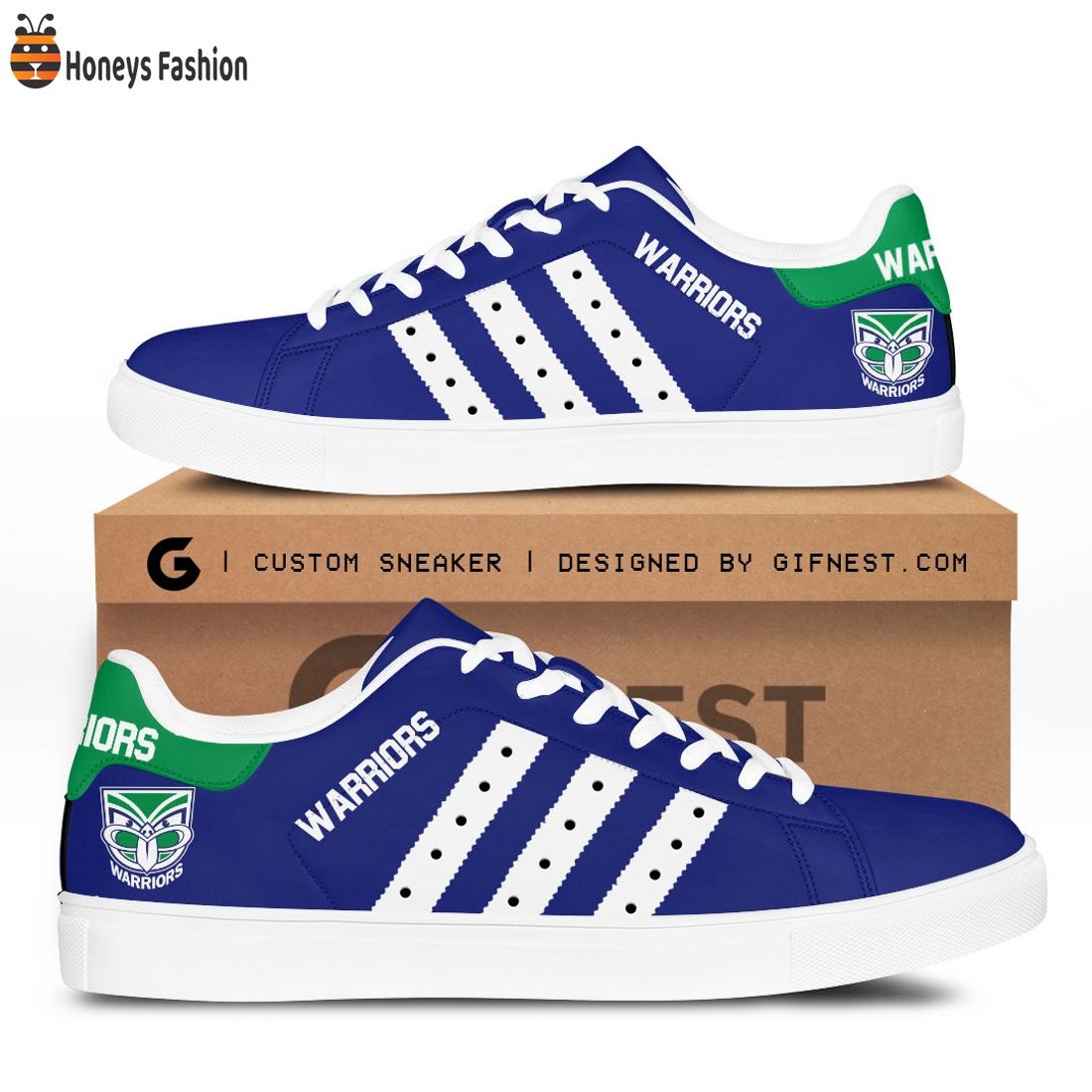 New Zealand Warriors NRL Stan Smith Low Top Shoes