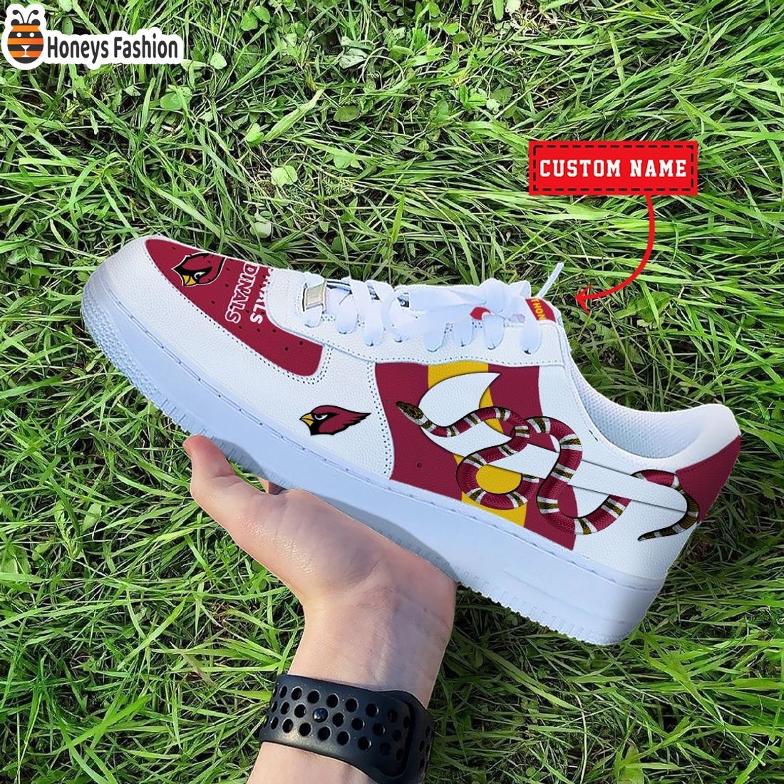 NFL Arizona Cardinals Nike x Gucci Custom Nike Air Force Sneakers