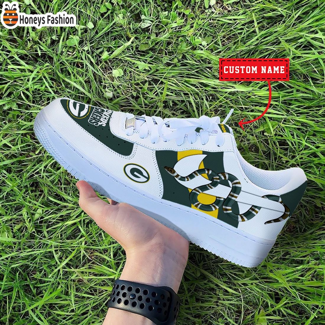 NFL Green Bay Packers Nike x Gucci Custom Nike Air Force Sneakers