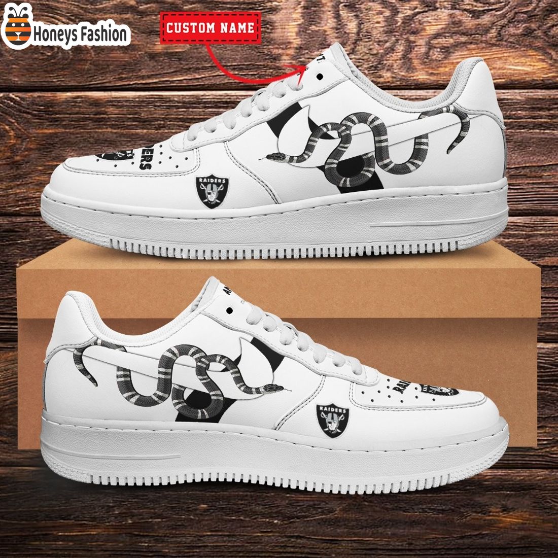 NFL Las Vegas Raiders Nike x Gucci Custom Nike Air Force Sneakers