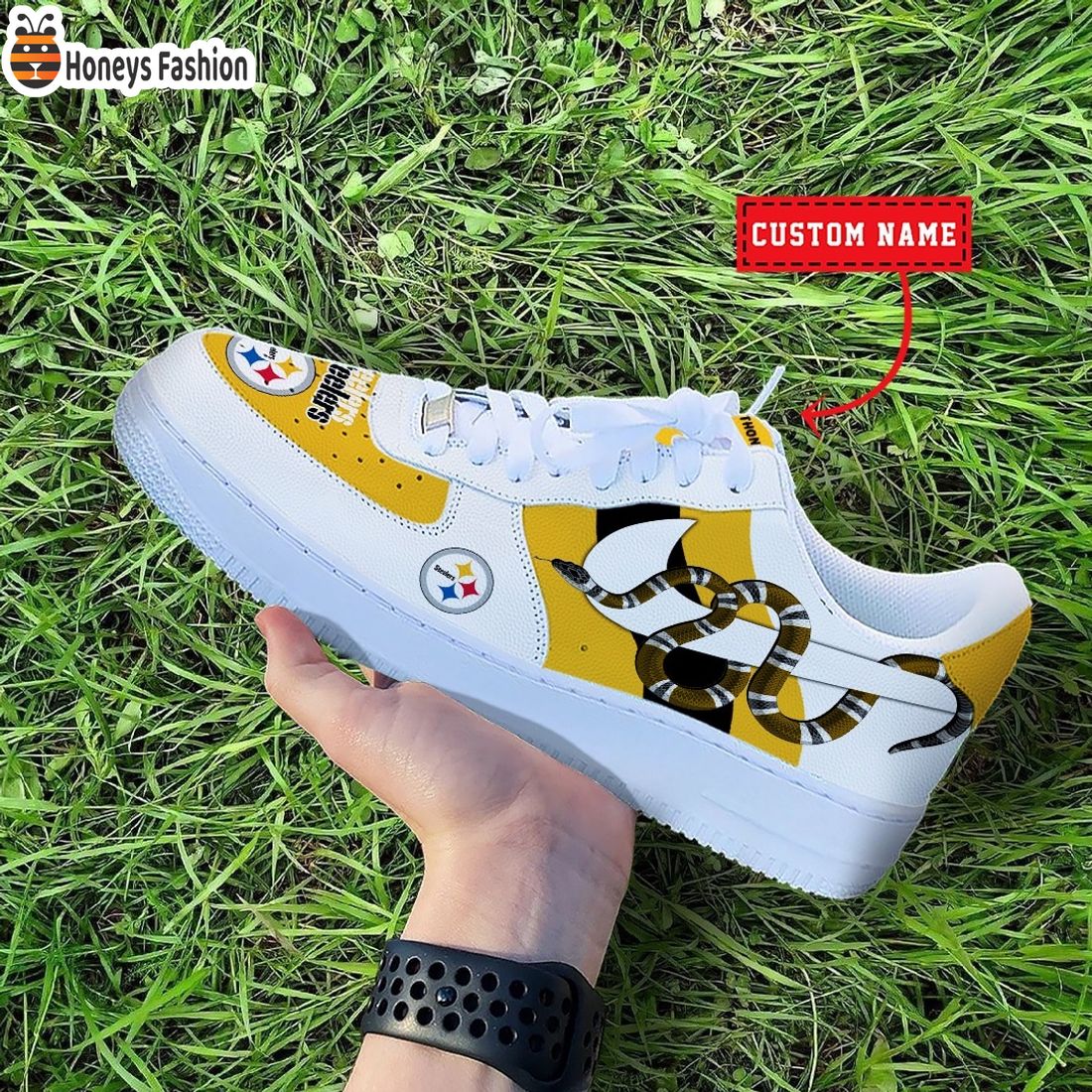 NFL Pittsburgh Steelers Nike x Gucci Custom Nike Air Force Sneakers